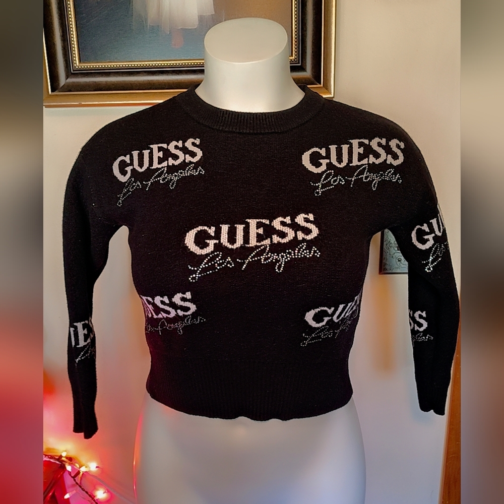 🖤 Guess Los Angeles Logo Sweater – Size S 🖤 Excellent Condition 🖤 - Picture 3 of 7